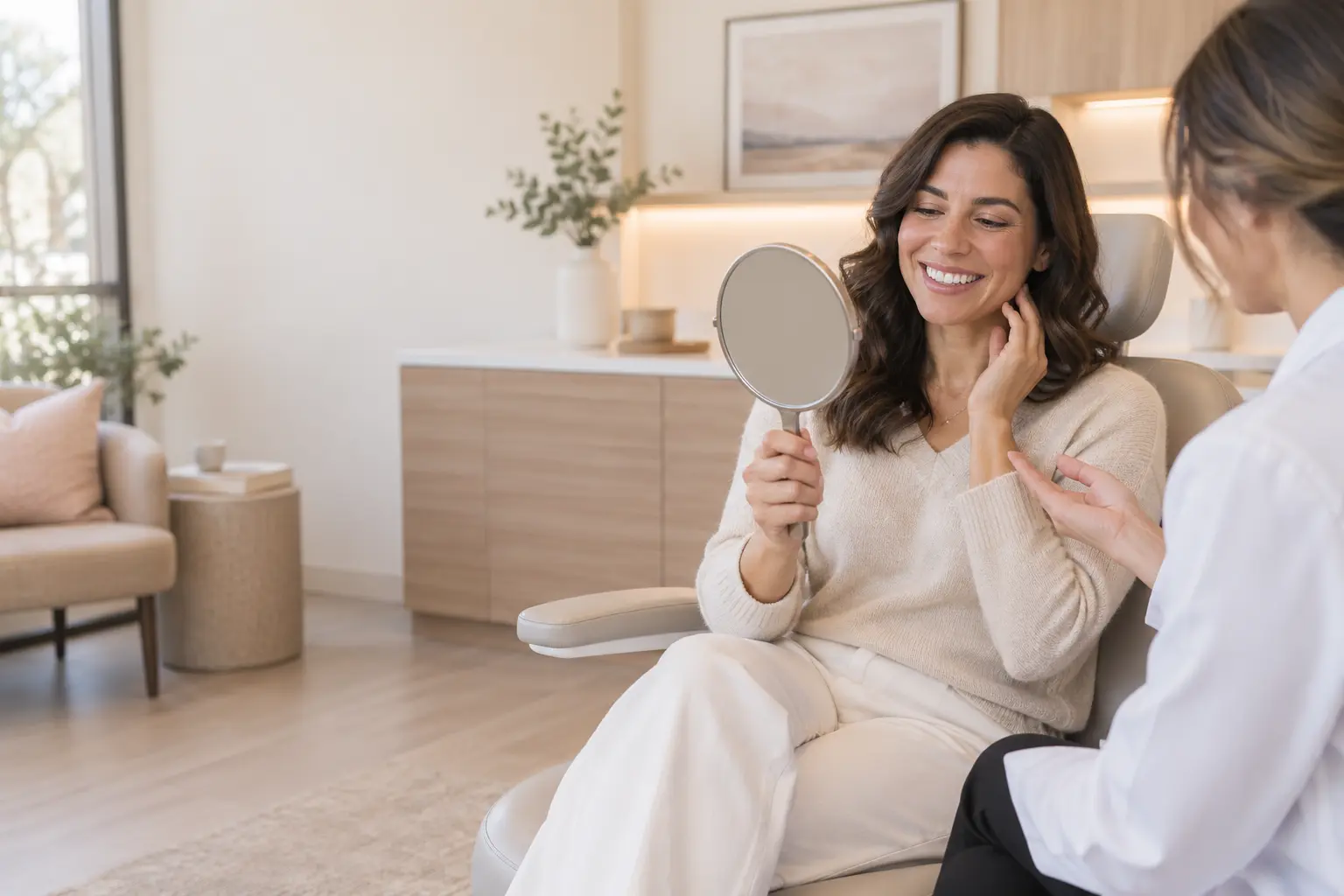 Cosmetic dentistry consultation focused on natural smile goals