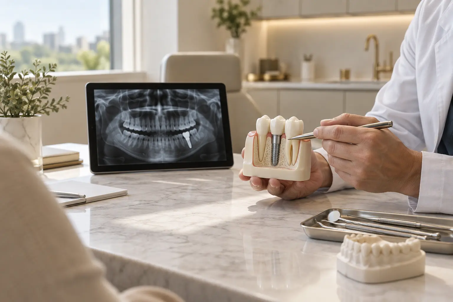 Dental implant treatment and tooth replacement planning